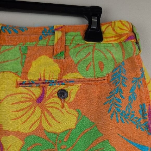 Polo Ralph Lauren Tropical Floral Shorts Size 8 Linen Blend Classic Summer - Picture 9 of 12